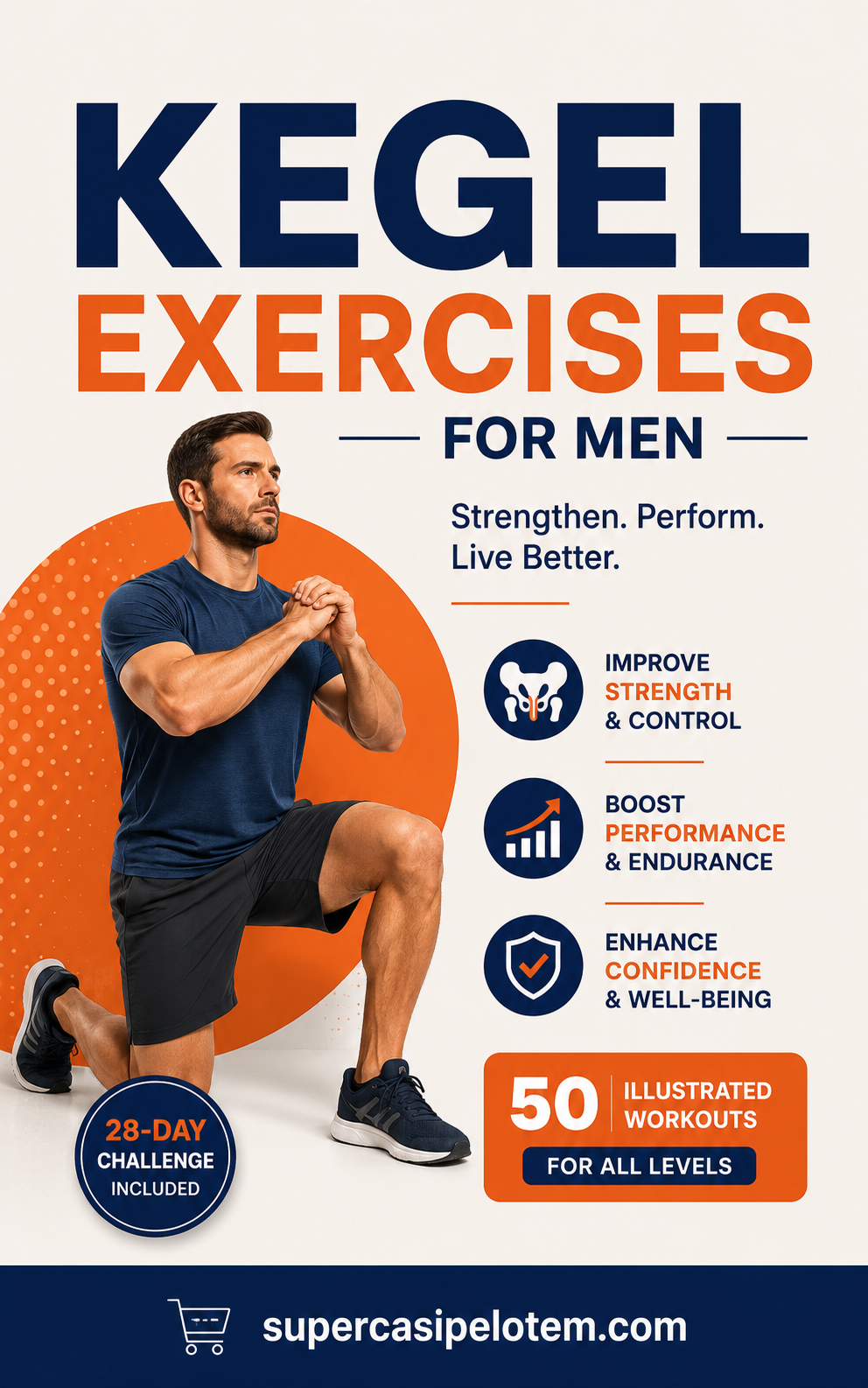 Kegel Exercises for Men: Pelvic Floor Strength & Performance Guide (Digital eBook)