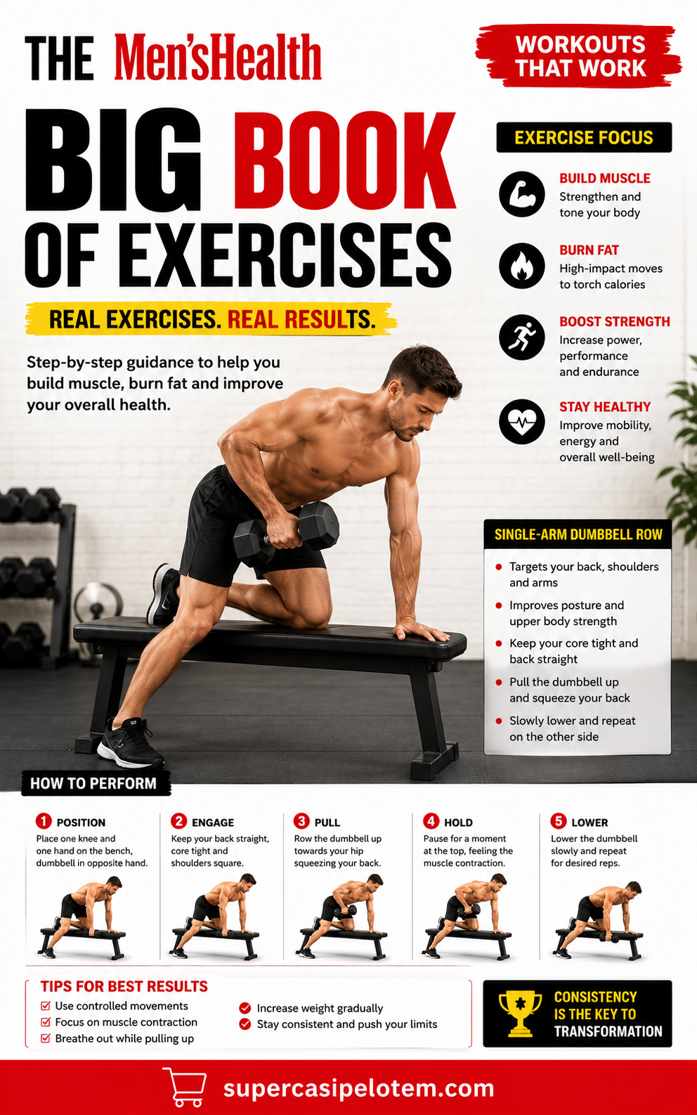 The Big Book of Exercises for Men: Complete Strength & Fitness Guide (Digital eBook)
