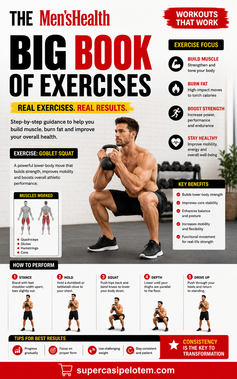 The Big Book of Exercises for Men: Complete Strength & Fitness Guide (Digital eBook)