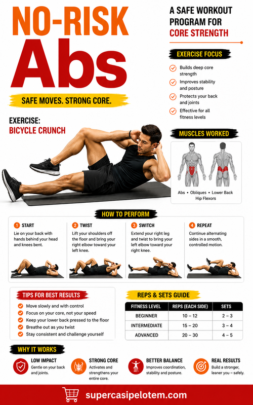 No-Risk Abs: Safe Core Strength Workout Program (Digital eBook)