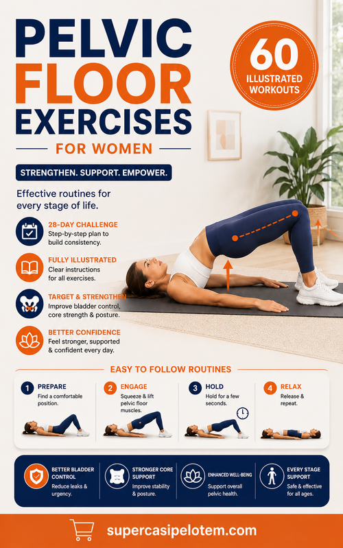 Pelvic Floor Exercises for Women: Complete Strength & Wellness Guide (Digital eBook)