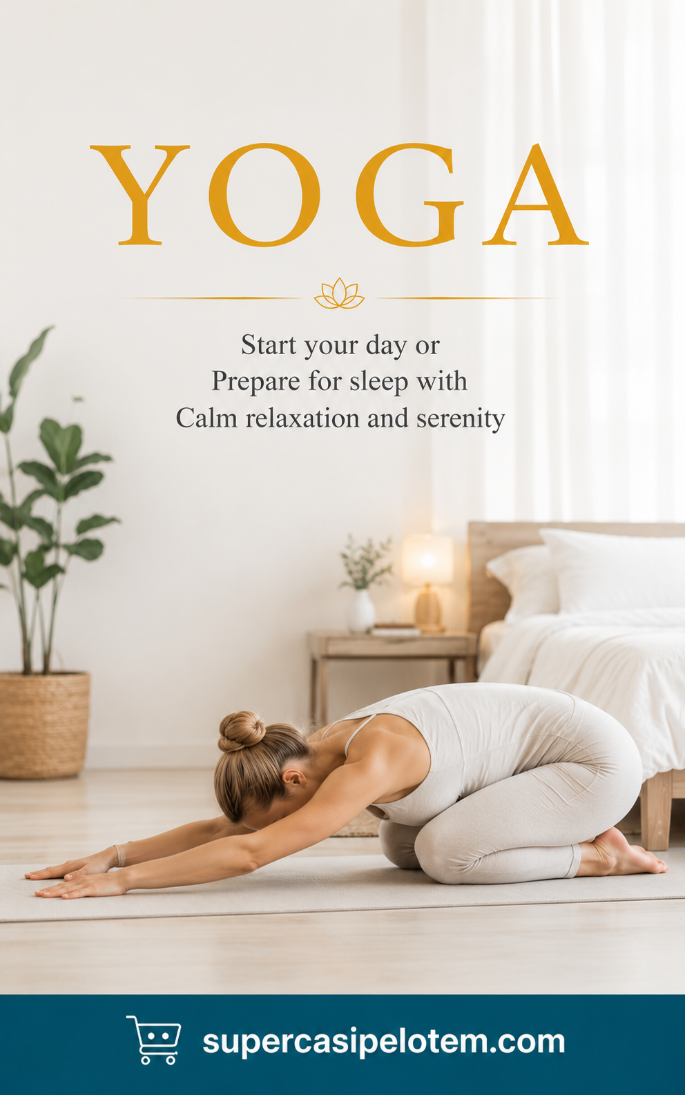Yoga in Bed for All Ages – Gentle Morning & Evening Yoga Guide (Digital eBook)